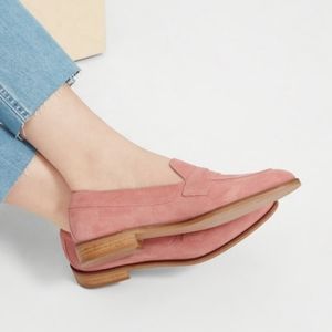 Everlane Pink Suede Modern Penny Loafer